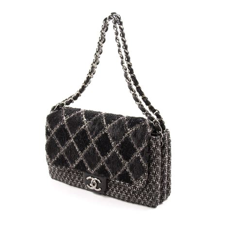 authentic Chanel tweed handbags